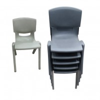 Wholesale 46cm height dark grey student  plastic chair